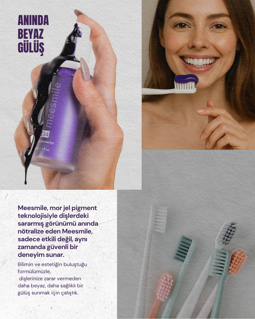 V34 Diş Beyazlatıcı Mor Pigment Jel